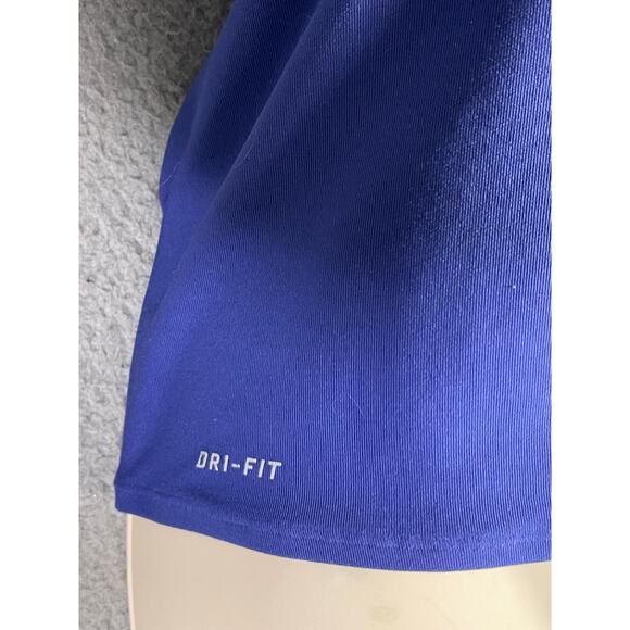 Nike Dri-FIT Racerback Tank Top Medium Blue‎ Mesh Performance Sports Shirt - Picture 7 of 11